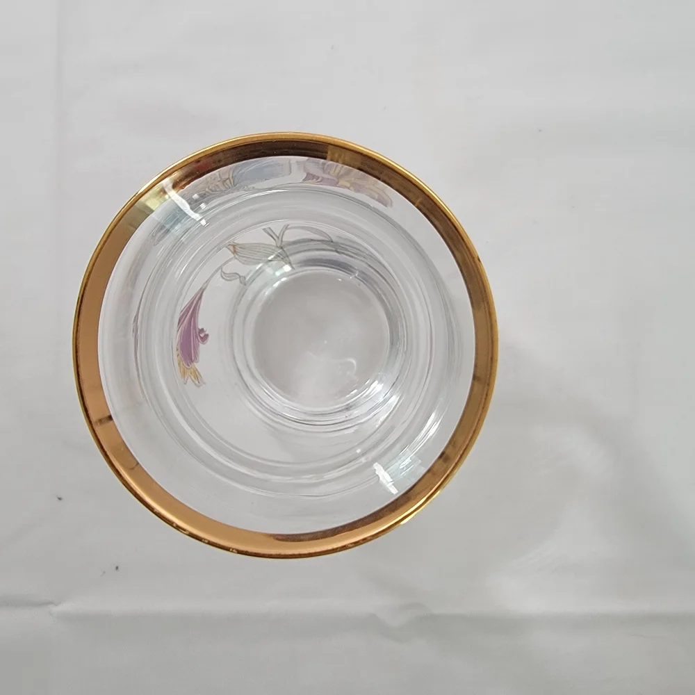 J G Durand Cristal D'Arques Crystal Enamel Lily 5